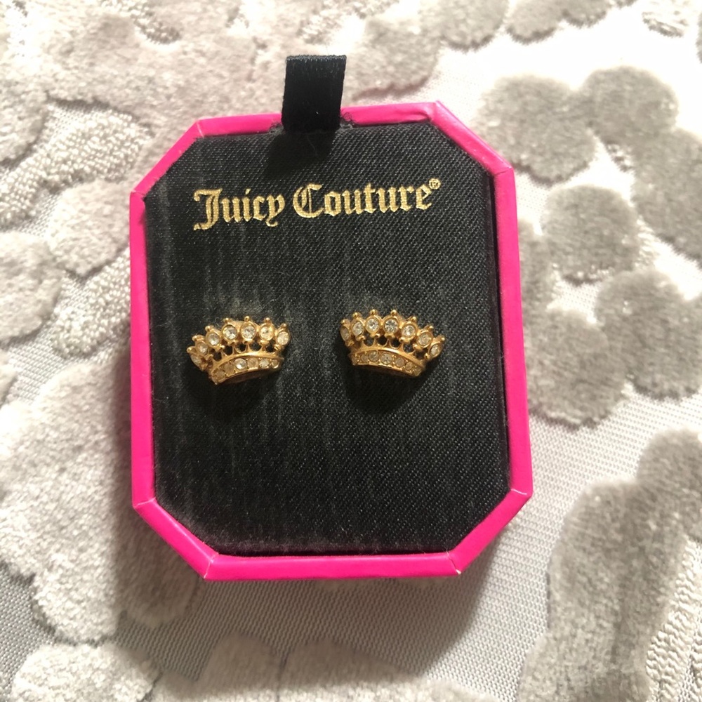 Juicy Couture Stud Crown Earrings